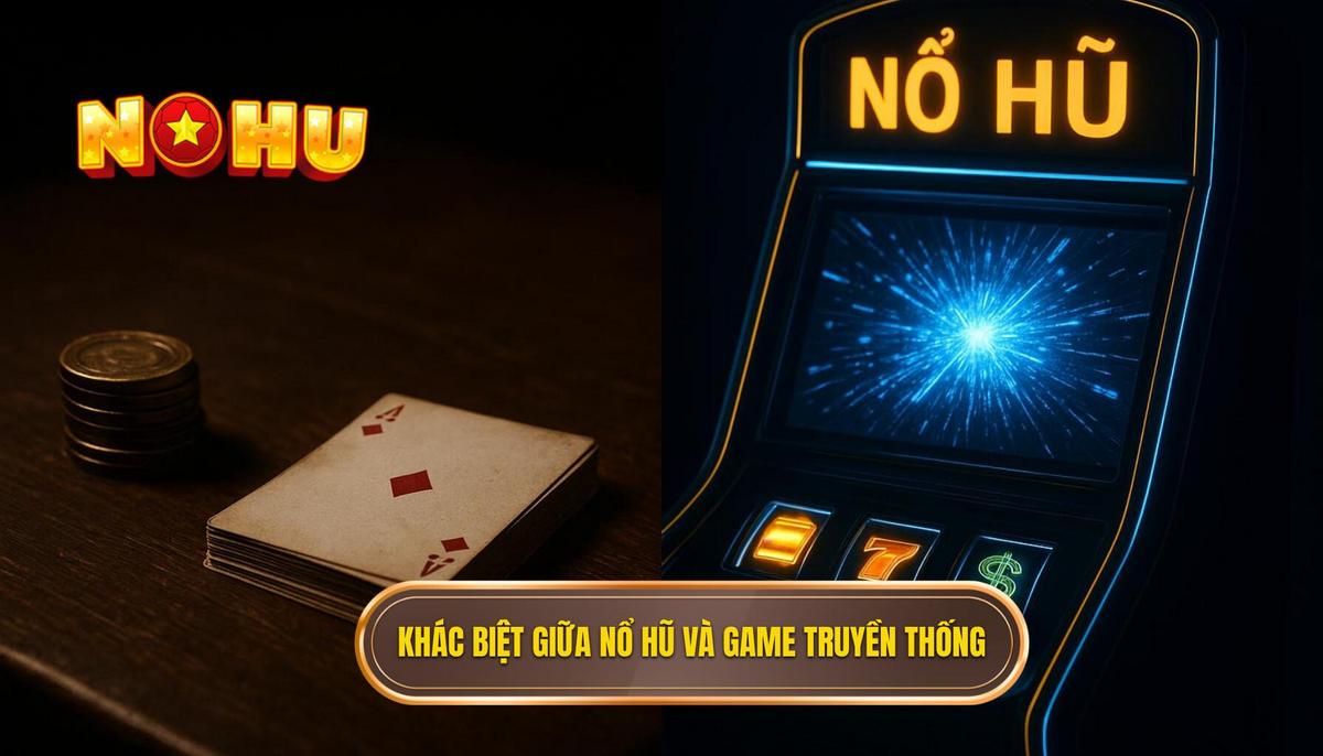 Sự khác biệt cốt lõi của nổ hũ phong cách casino so với game truyền thống