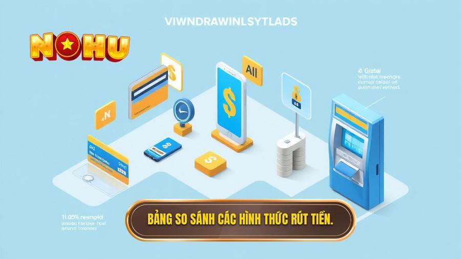 2. Bảng so sánh các hình thức rút tiền.