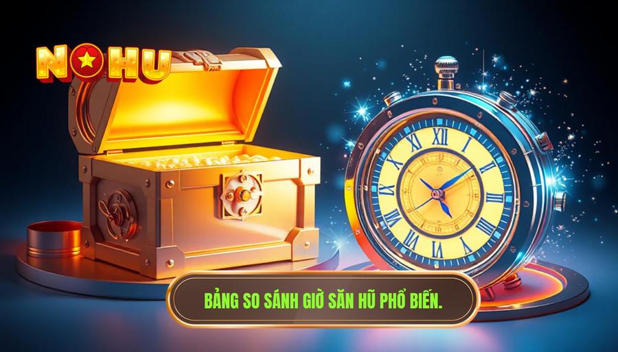 Bảng so sánh các khung giờ săn hũ phổ biến